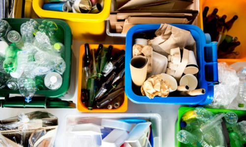 Trash for recycle and reduce ecology environment Trash for recycle and reduce ecology environment